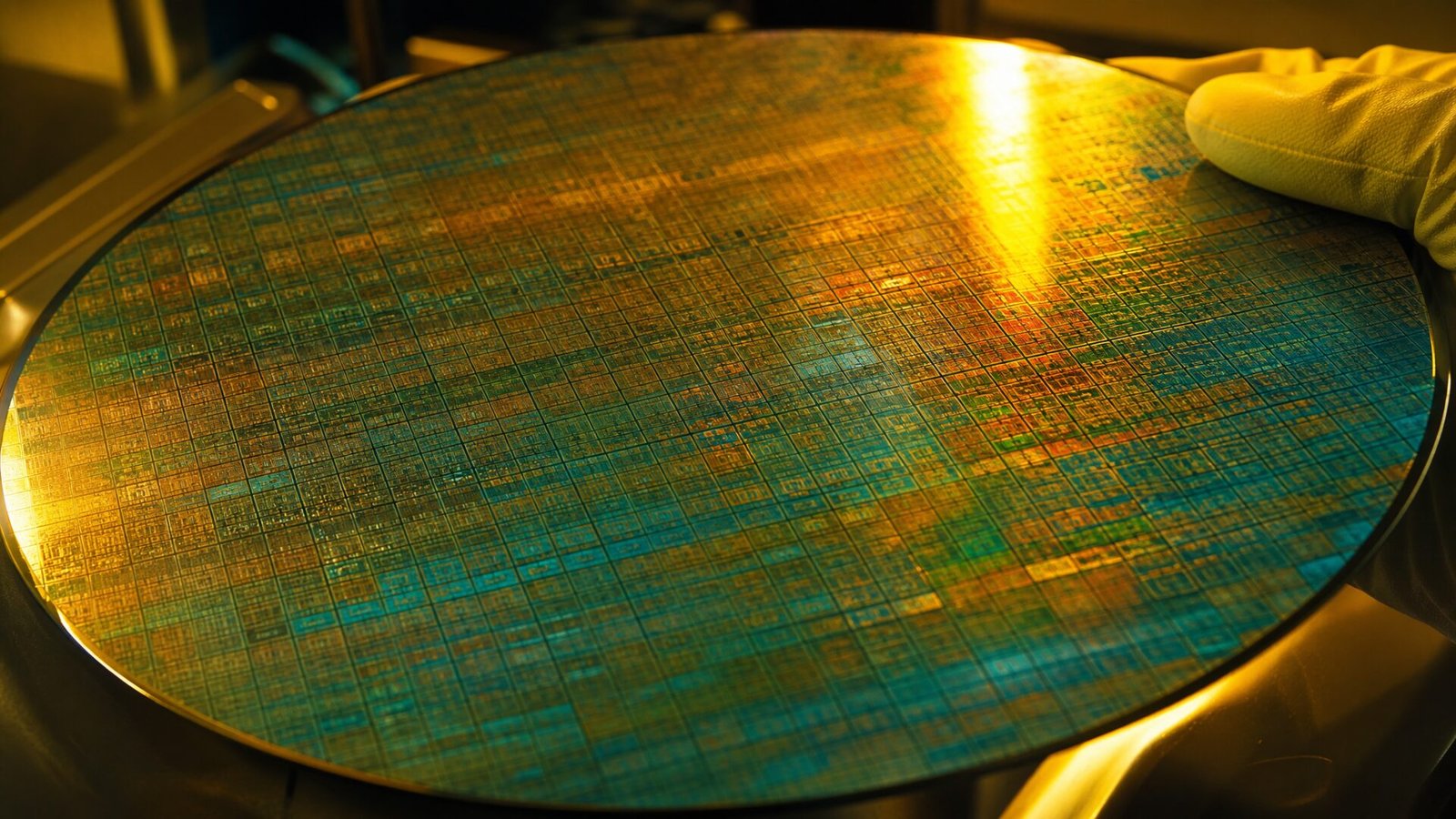 300mm wafer patterned with Tata ASML partnership lithography