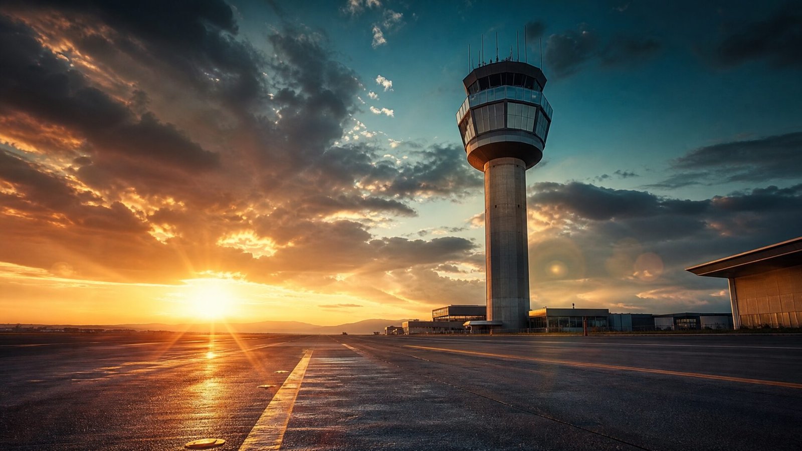 Air traffic control tower at Dholera International Airport