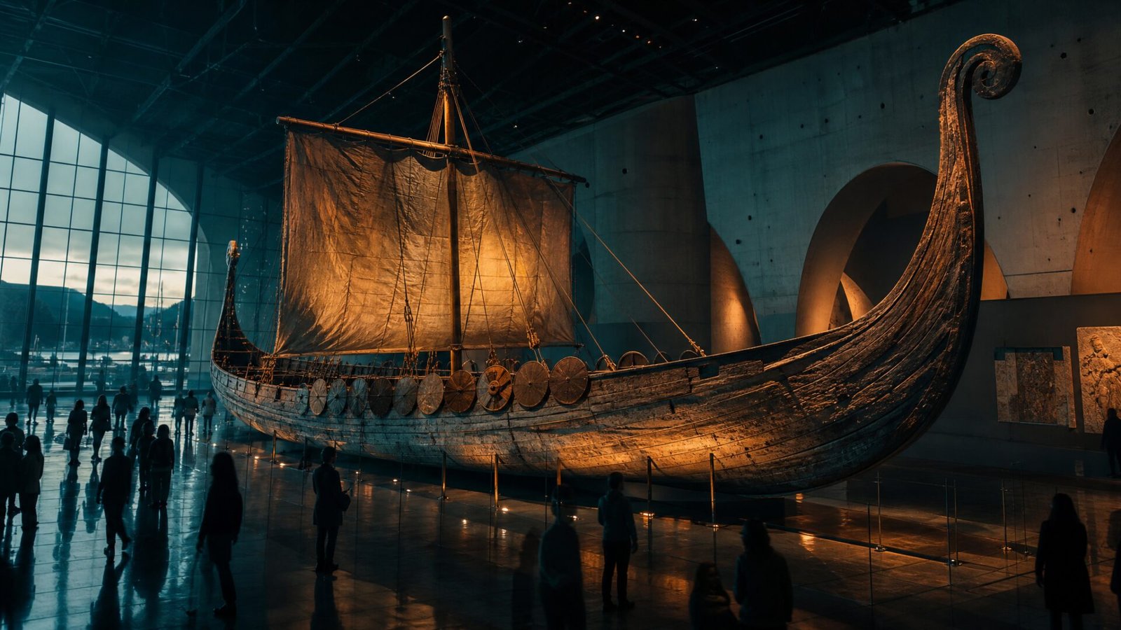 Ancient ship gallery at the National Maritime Heritage Complex Lothal
