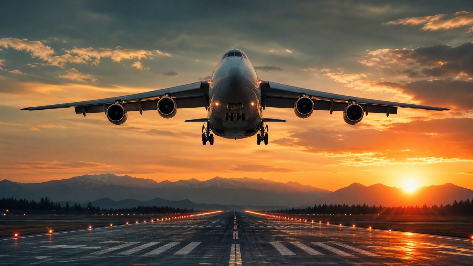 Cargo jet approaching the Dholera airport runway