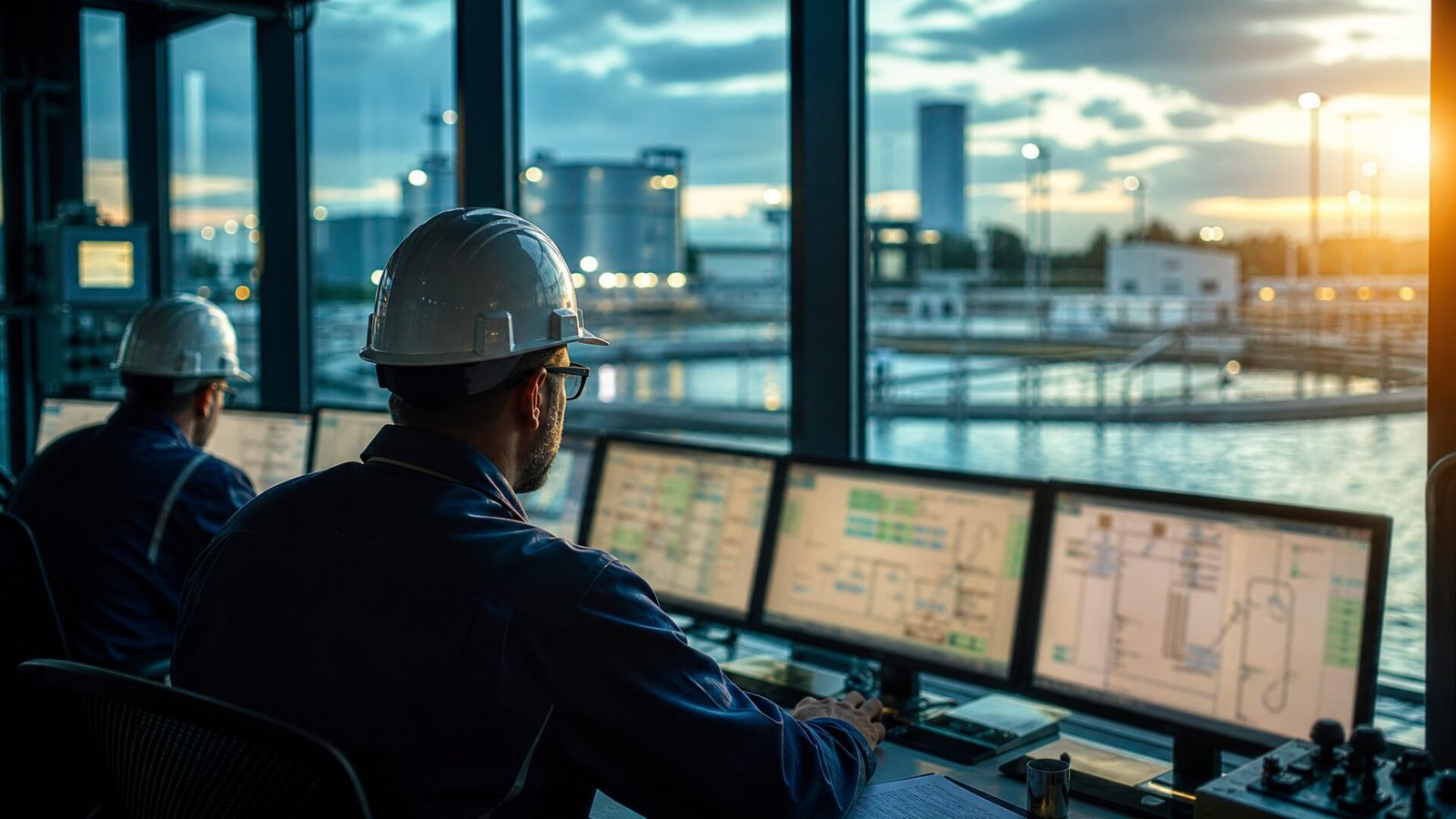 Control room managing Dholera water infrastructure