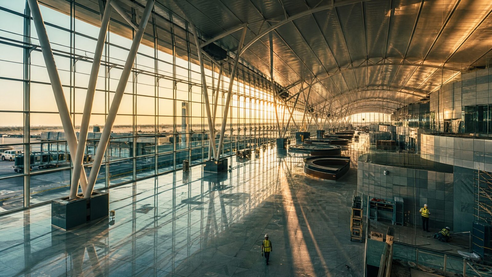 Dholera International Airport terminal interior nearing completion