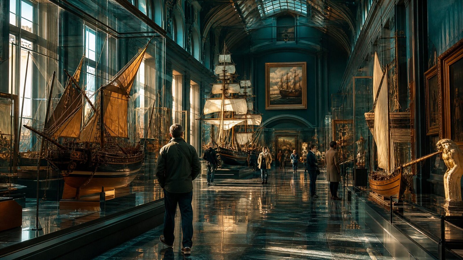 Gallery inside the National Maritime Heritage Complex