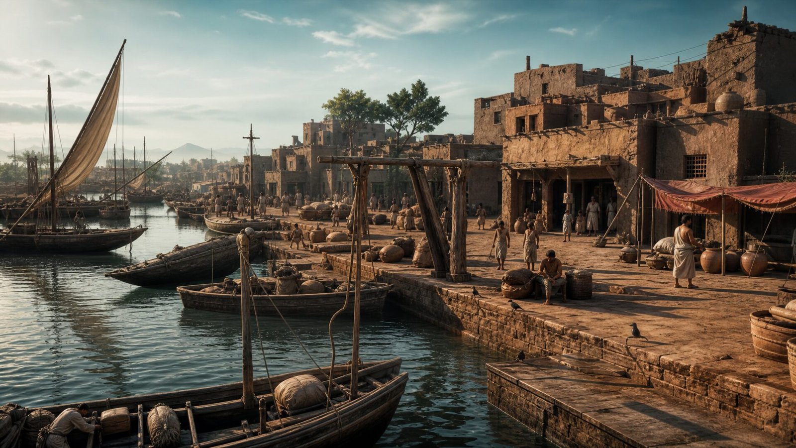 Recreated Lothal town at the National Maritime Heritage Complex